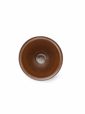 宋時代 建窯窯変 七彩油滴釉 斗笠茶碗2客 供御款 箱付 高さ5.5CM